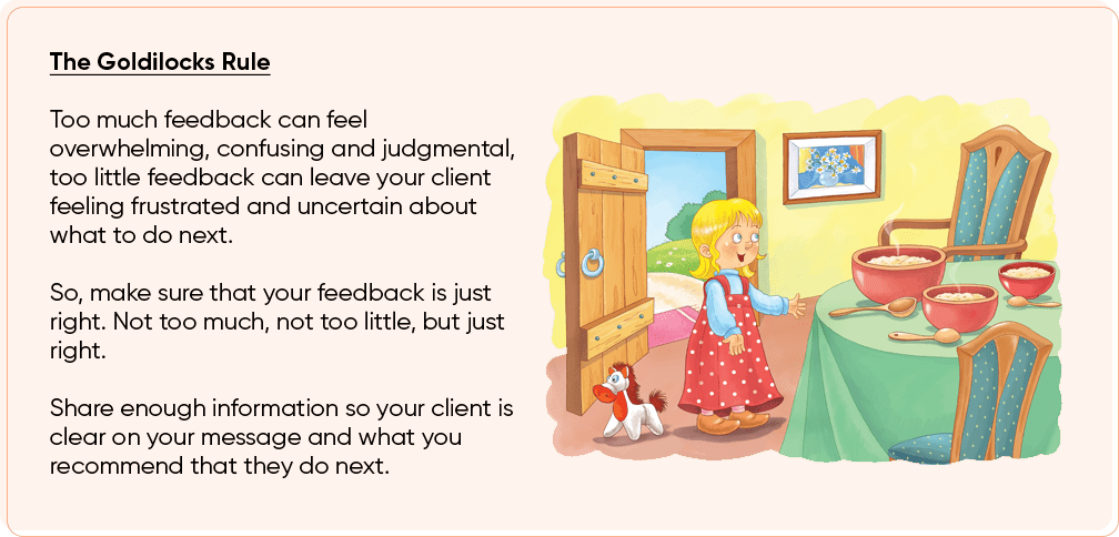 the goldilocks rule