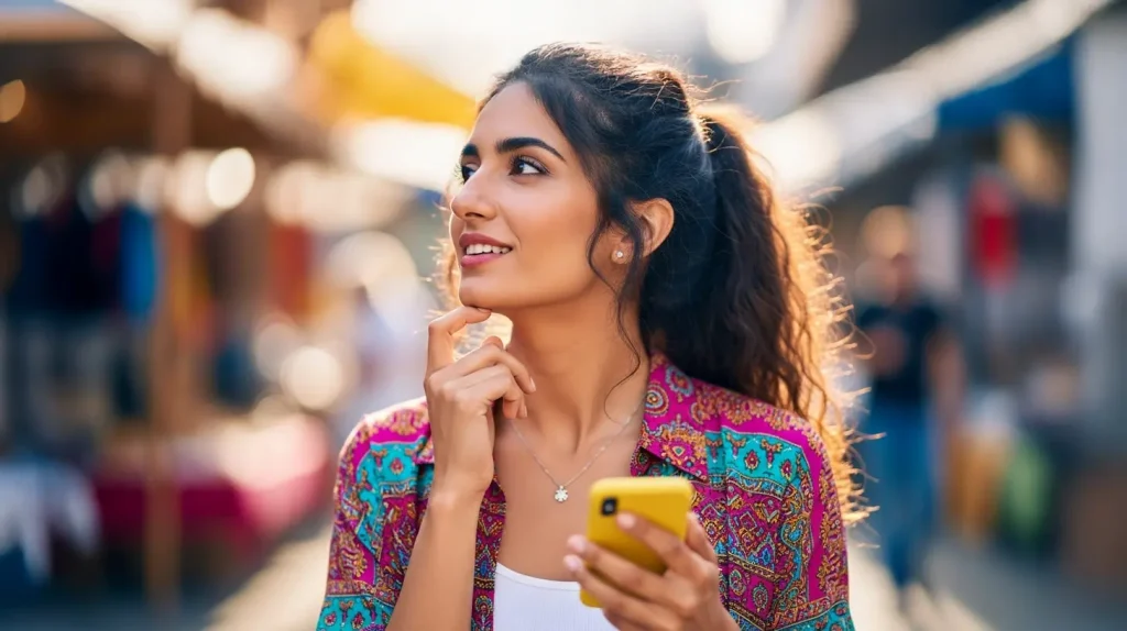 A woman mastering the art of decision making