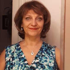 a woman smiling for the camera