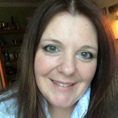 a woman with long hair