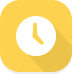 a yellow circle with a white circle