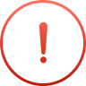 a red and black symbol