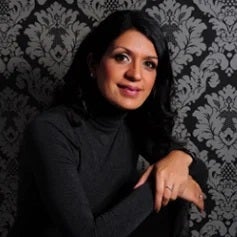 a woman with dark hair