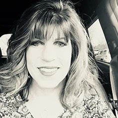 a woman with long hair