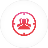 Attract-Your-Ideal-Target-Audience-2-min a white plate with a red logo