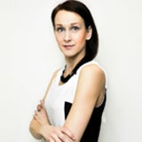 a woman holding a bag