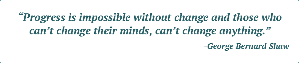 George Bernard Shaw quote on coaching and progress