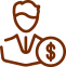 a black and orange image