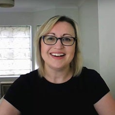 a person wearing glasses