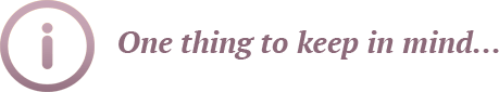 one thing