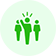 icon a group of green letters