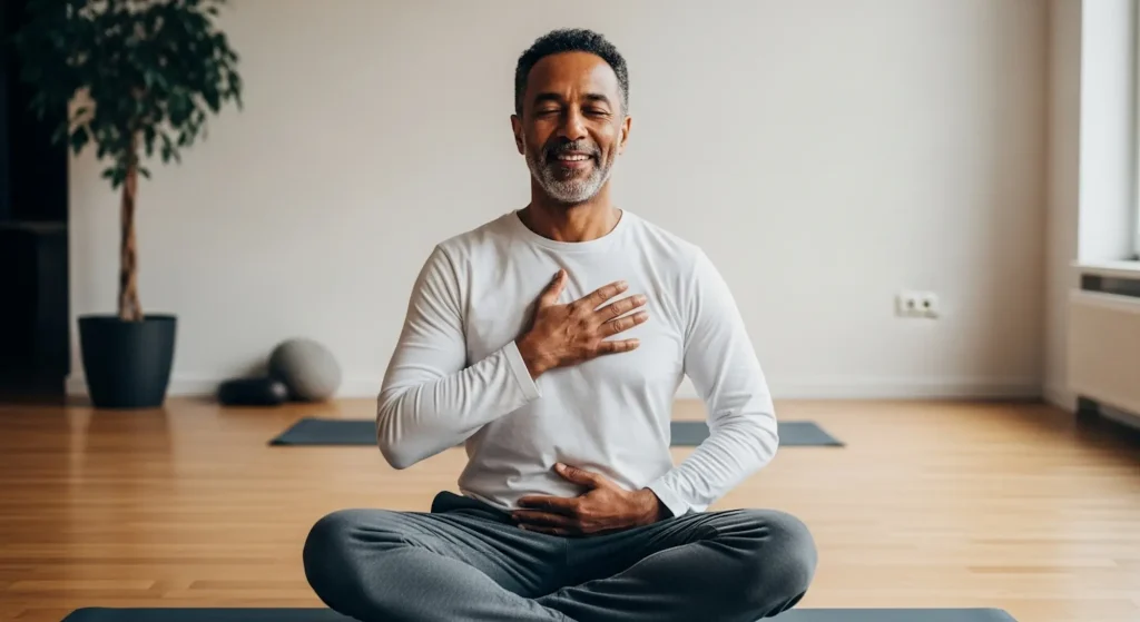 A man meditating to strengthen his spiritual psychology