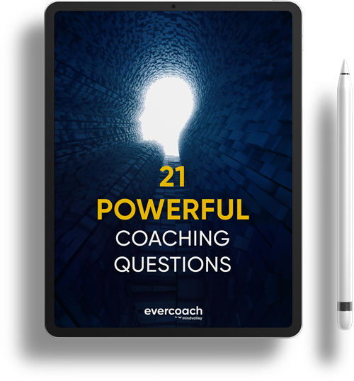 Powerfull-Question-iPad-Mockup_500-new a blue screen with white text