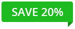 SAVE-20 a green sign with white writing