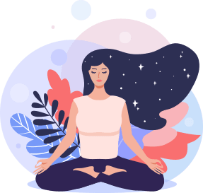 spiritual life coach meditating