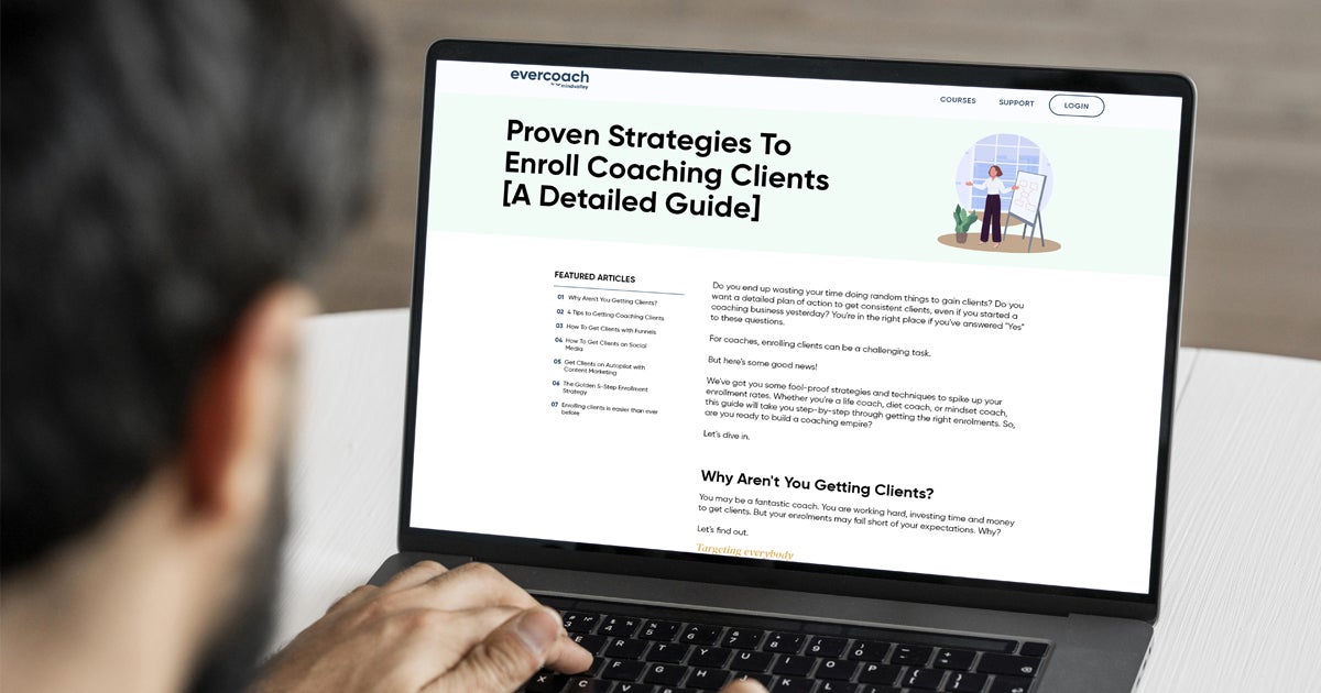 Proven Strategies To Enroll Coaching Clients [A Detailed Guide]