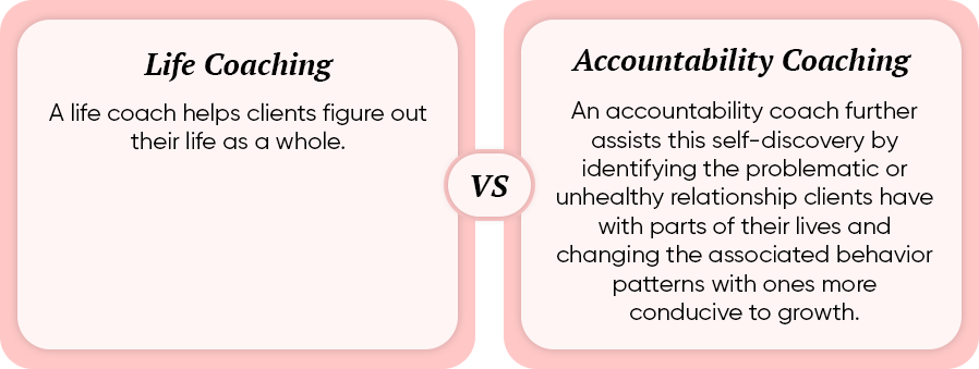 life coaching vs accountability coaching