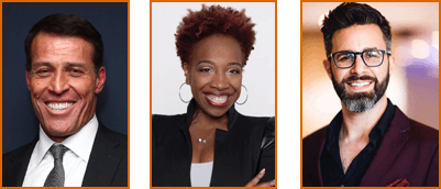 Master coaches Tony Robbins, Lisa Nichols, Rich Litvin